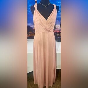 Alexa B Elegant Dusty Mauve Sleeveless Gown